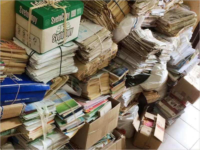 Жители Брянской области за год сдали 670 тонн макулатуры