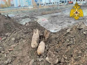 На улице Войстроченко в Брянске нашли еще четыре 50-килограммовых авиабомбы