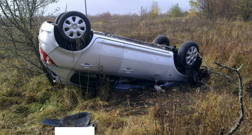 Под Трубчевском водитель получил разрыв селезёнки после неудачного «сальто»