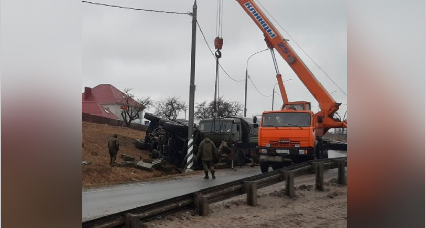 На объездной дороге вокруг Брянска произошло «военное» ДТП