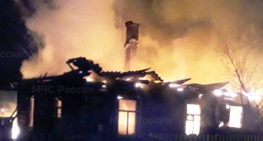 В ночном пожаре в брянском посёлке Пахарь погибла женщина
