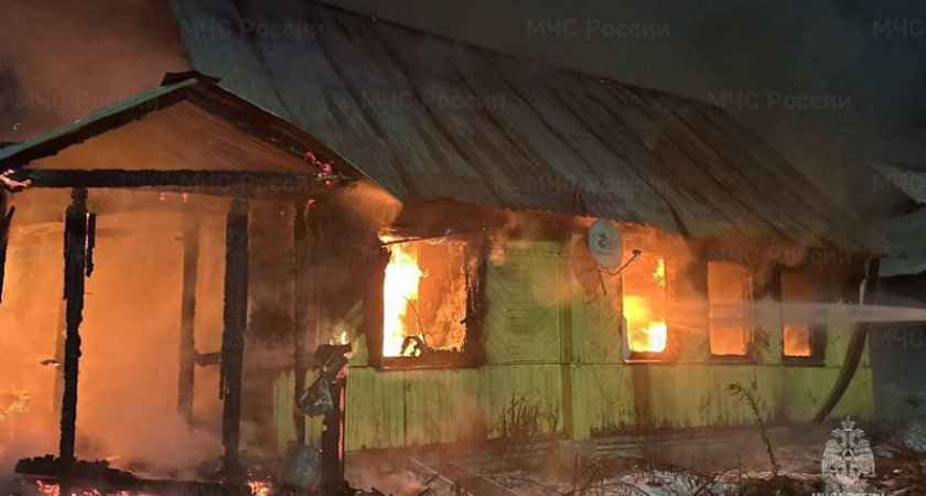 Пожар в Сельцо: сгорел дом, погиб хозяин дома