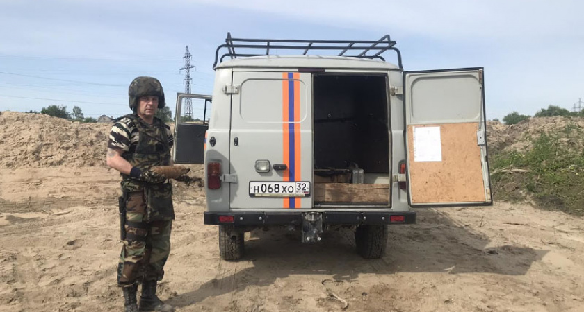 В Брянске в пойме Десны обнаружили две авиабомбы времен Великой Отечественной