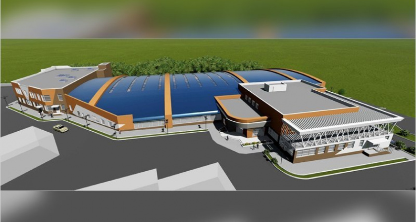 Руководство БГУОР показало руководству области площадку под будущий легкоатлетический манеж