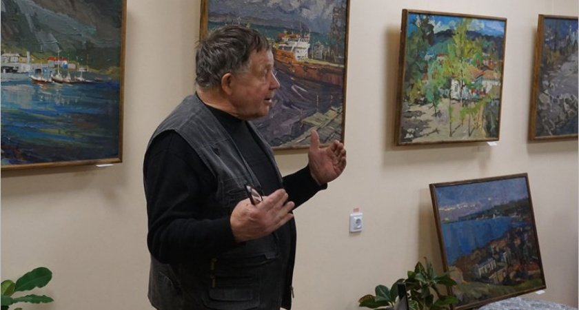 Проект «Галерея театра кукол»: встреча сварщиков и художников с живописцем Николаем Борисенко