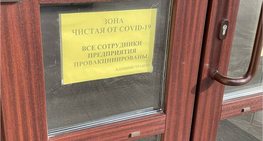 Брянские магазины начали объявлять себя чистыми от COVID-19 зонами