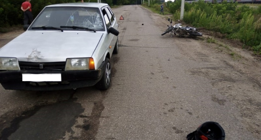 ДТП в Климово: школьник на мопеде попал под колёса «девятки»