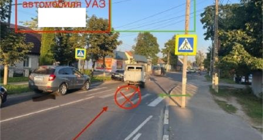 ДТП в Брянске: водитель «буханки» без номеров сбил на переходе пожилую женщину