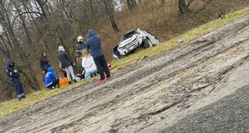 В вылетевшем под Брянском с дороги Nissan пострадали две женщины, одна из них - тяжело