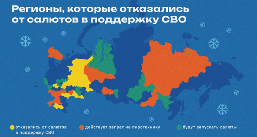 Регионы России отказываются от новогодних салютов: безопасность, траур, поддержка русских бойцов