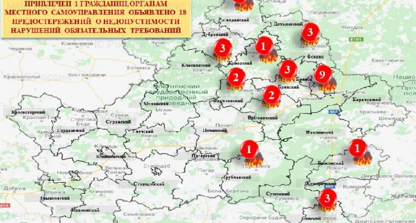 Брянские пожарные за сутки ликвидировали почти тридцать ландшафтных пожаров