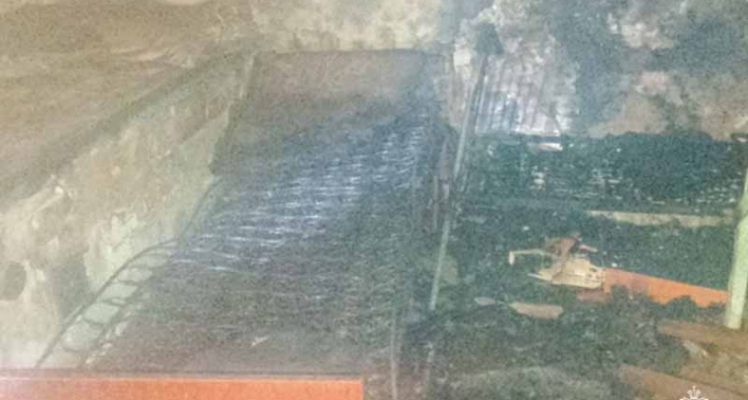 В брянской деревне под Климово в пожаре погиб мужчина