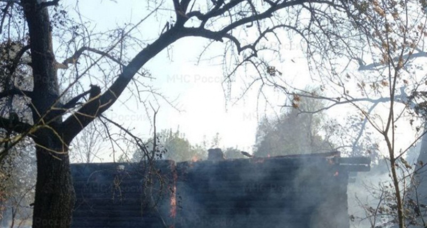 Огонь уничтожил жилой дом в деревне в Красногорском районе