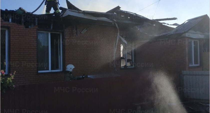 В Большом Полпино пожар уничтожил жилой дом и все надворные постройки
