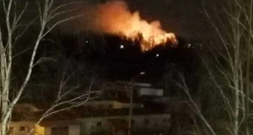 Очевидцы: в Новозыбкове горит мясокомбинат
