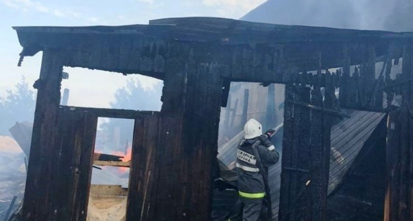 В жуковской деревне воскресным утром сгорела пилорама
