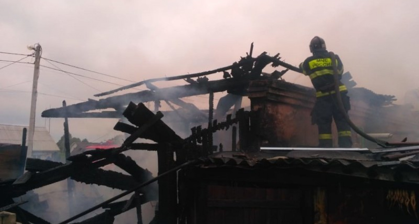 В Большом Полпино в воскресенье сгорел жилой дом