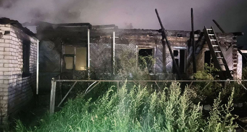 Пожар в Добруни: сгорел жилой дом, погиб хозяин дома