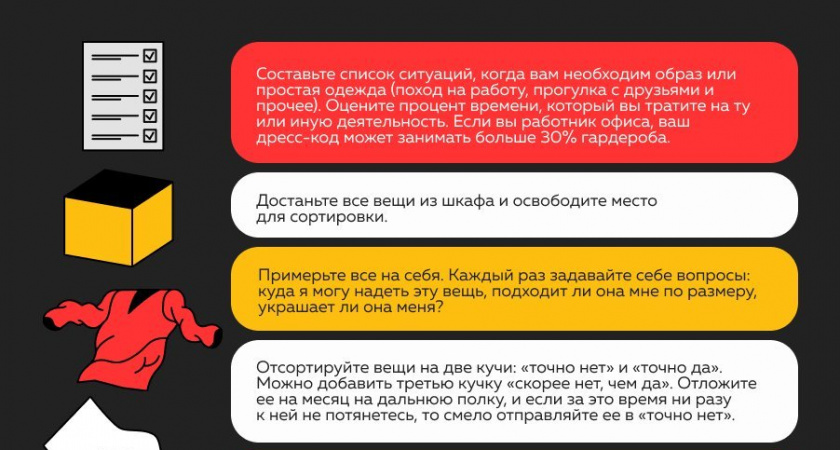 Как разобрать надоевший гардероб за пять шагов