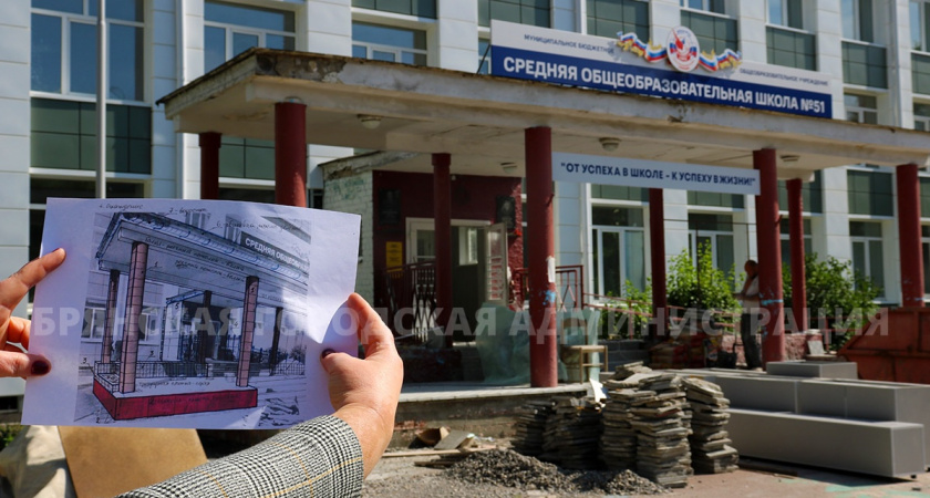 Капремонт школы №51 в Брянске: два этажа готовы, дело за первым