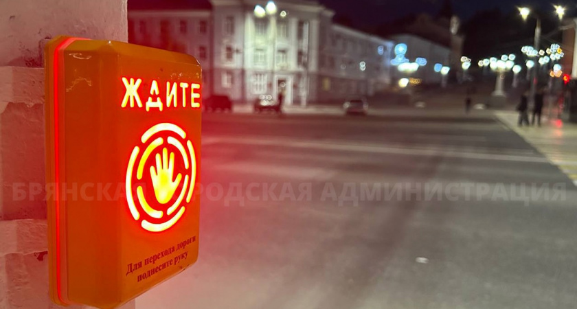 Власти Брянска тестируют сенсорные кнопки на пешеходных переходах, первая — на Набережной