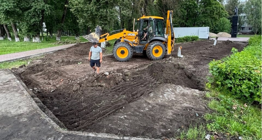 В Брянске стартовал второй этап благоустройства сквера Металлургов