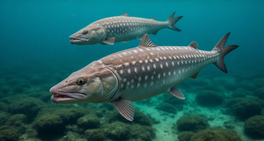 Брянские дайверы проверили состояние выпущенных в озеро осетров