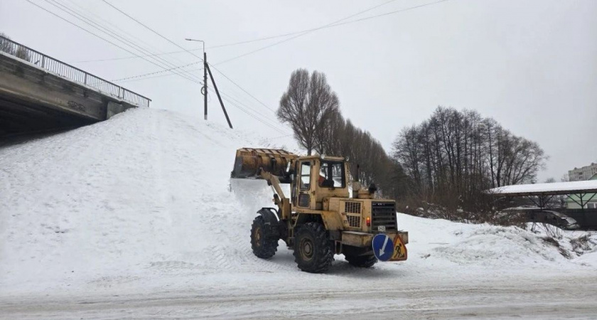 В Брянске полиция и коммунальщики ликвидировали опасную стихийную горку у дороги