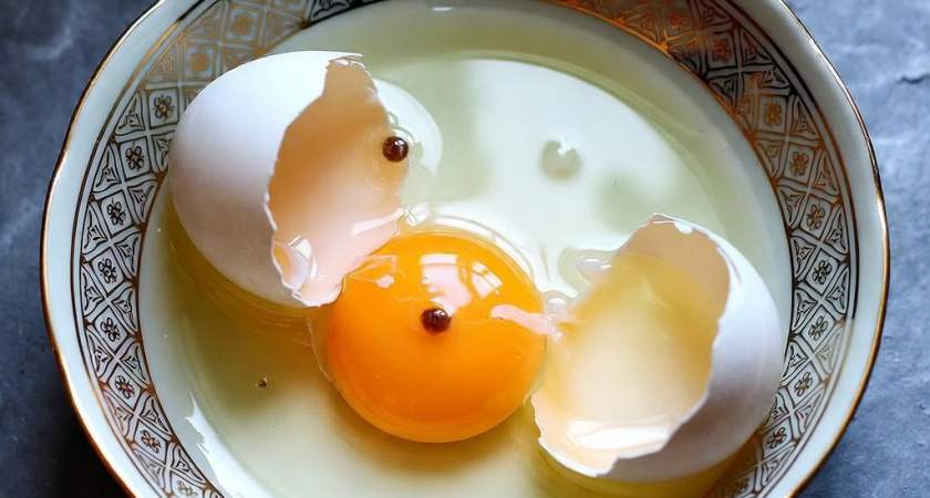 В желтке коричневое пятнышко – можно ли есть такое яйцо?