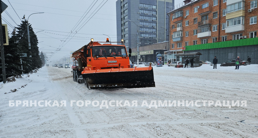 Более 200 единиц техники за сутки расчистили почти 1,7 тысячи километров брянских дорог