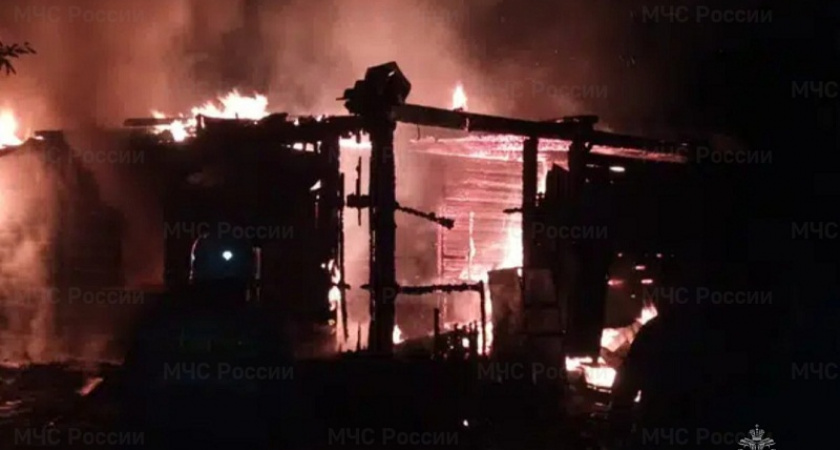 Пожар в Малом Полпино: огнём уничтожен частный дом