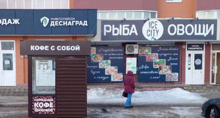 Власти Брянска открестились от загадочного киоска на клумбе по улице Флотской