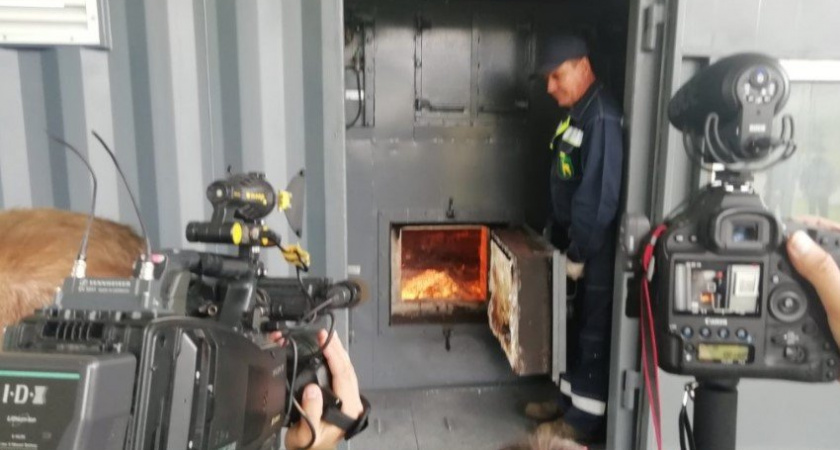 В Брянской области сожгли тонну кокаина. В присутствии губернатора