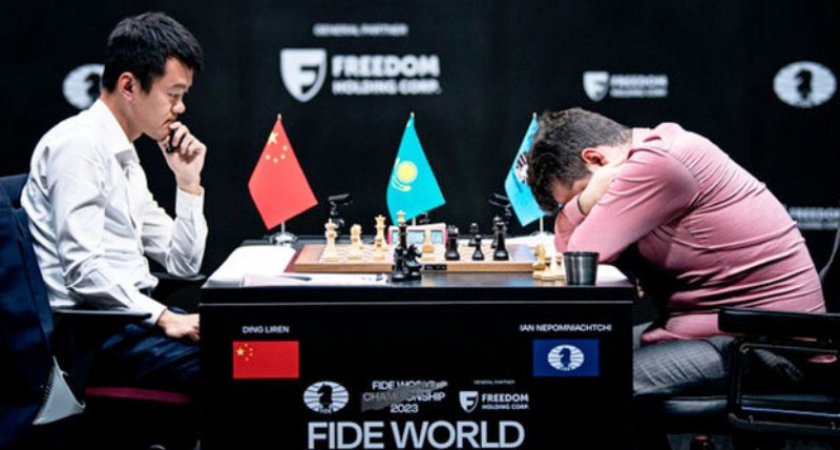 Ян Непомнящий и Дин Лижэнь сыграли вничью в 13-й партии матча за звание чемпиона мира по шахматам