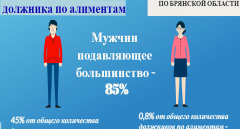 Судебные приставы составили портрет среднестатистического брянского алиментщика