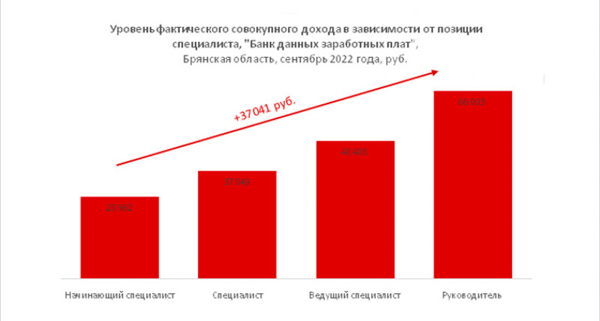 Руководители брянских компаний зарабатывают в среднем в 2,3 раза больше, чем начинающие специалисты – hh.ru