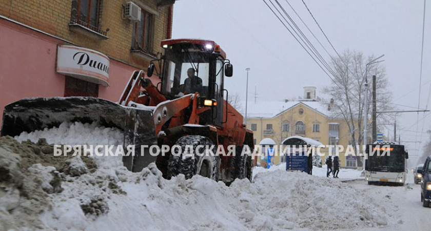 Ночной снегопад вывалил на Брянск за несколько часов четверть месячной нормы осадков