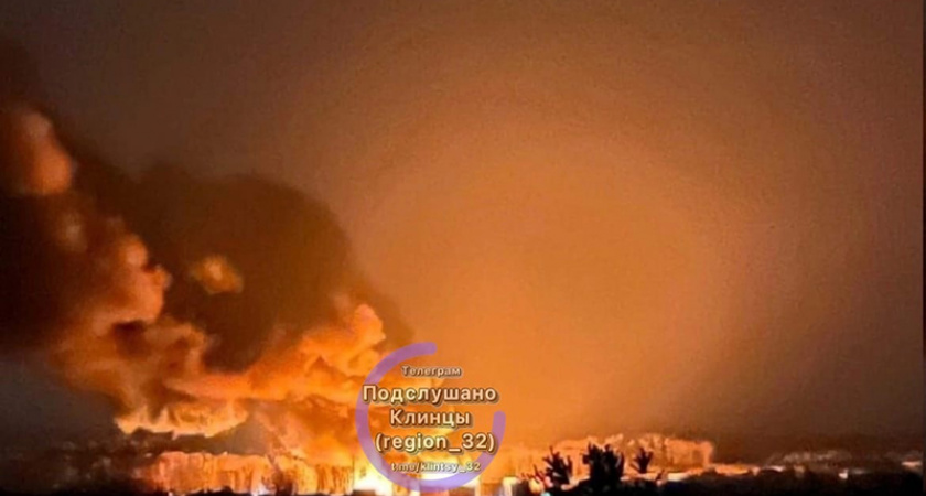 Резервуар с нефтью в Брянской области мог загореться из-за сброшенного боеприпаса – «Известия»