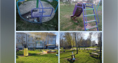 В карачевском поселке Дунаевский появилась новая детская игровая площадка