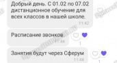 Родители в Новозыбкове получают сообщения о тайном переводе школ на дистант