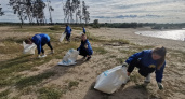 Студенты и чиновники очистили берег озера Орлик-5 от летнего мусора
