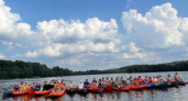 Отдых на воде: сотрудники «Брянскэнерго» сплавились на байдарках по Десне