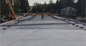Новый мост в Сураже получает подходы и русловую опору