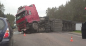 В тройном ДТП на объездной вокруг Брянска пострадали человек и большегруз