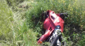 Погарский байкер без шлема улетел в кювет и в реанимацию