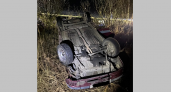 Молодёжная компания улетела в кювет на машине на местной дороге под Жуковкой, пятеро травмированных