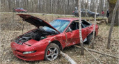 Пьяный водитель спорткара улетел в кювет с местной брянской дороги