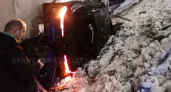 С путепровода в Фокинском районе Брянска «улетел» автомобиль