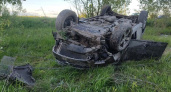 ДТП-перевёртыш под Почепом: иномарка опрокинулась в кювет, водитель погиб