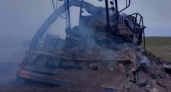 В деревне под Почепом сгорел комбайн
